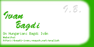 ivan bagdi business card